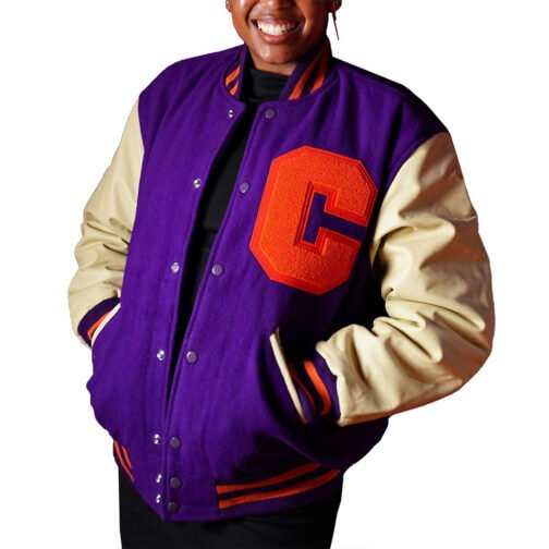 Clemson Tigers Ceremony Letterman Jacket - Image 2