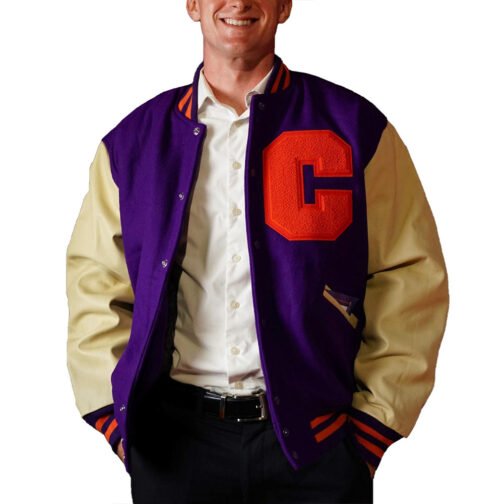 Clemson Tigers Ceremony Letterman Jacket - Image 3