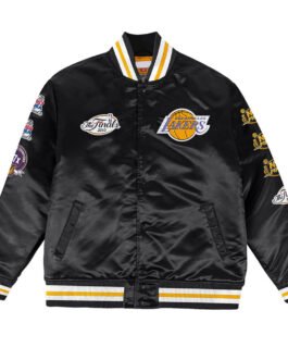 Los Angeles Lakers Champ City Black Satin Jacket
