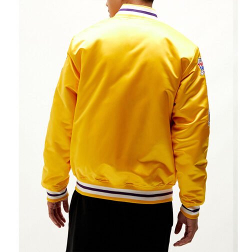 Champ City LA Lakers Yellow Satin Jacket - Image 2