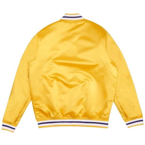 Champ City LA Lakers Yellow Satin Jacket - Image 4