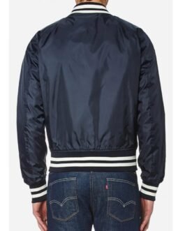 Champion Zipped Bomber Blue/Black Jacket
