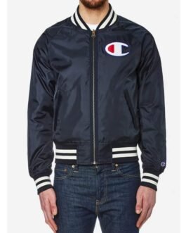 Champion Zipped Bomber Blue/Black Jacket