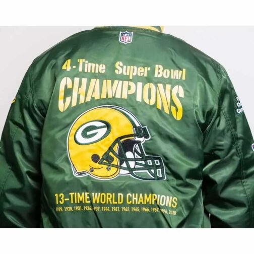 Green Bay Packers Champs Patches Jacket - Image 8