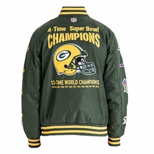 Green Bay Packers Champs Patches Jacket - Image 6