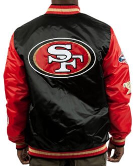Champs Patches San Francisco 49ers Satin Jacket
