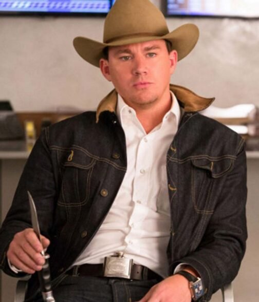 Tequila Secret Agent Kingsman The Golden Circle Denim Jacket - Image 6
