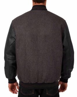 Charcoal/Black Kansas City Royals Varsity Jacket