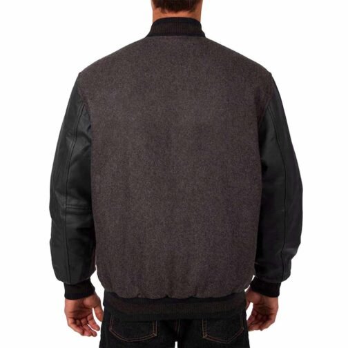 Charcoal/Black Kansas City Royals Varsity Jacket - Image 2