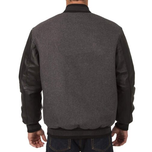Charcoal/Black New Jersey Devils Varsity Jacket - Image 3
