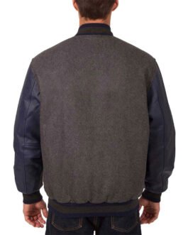 Los Angeles Angels Charcoal/Navy Varsity Jacket