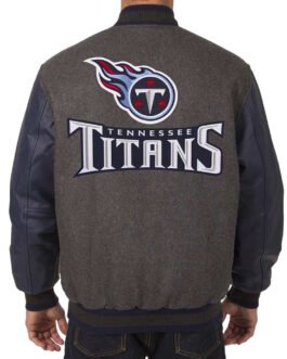 Charcoal/Navy Tennessee Titans Varsity Jacket