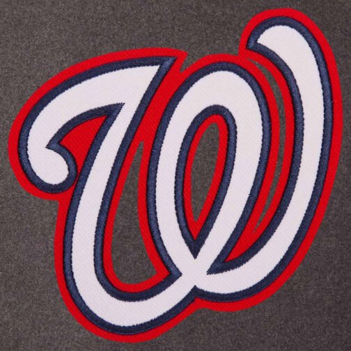 Charcoal/Navy Washington Nationals Varsity Jacket - Image 3