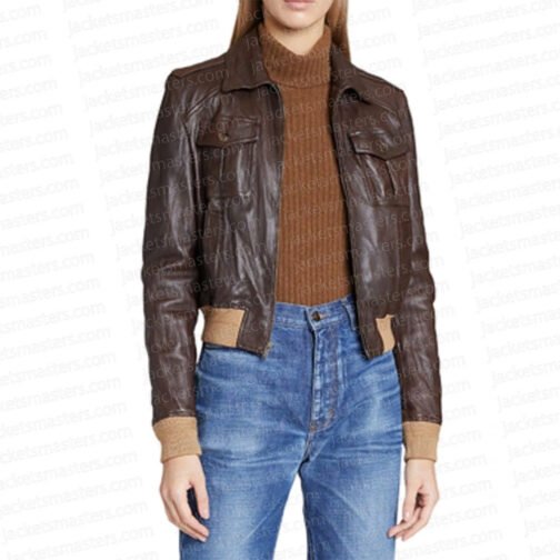Natasha Lyonne Poker Face Multi-Pocket Leather Jacket - Image 4