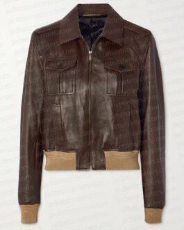 Natasha Lyonne Poker Face Multi-Pocket Leather Jacket
