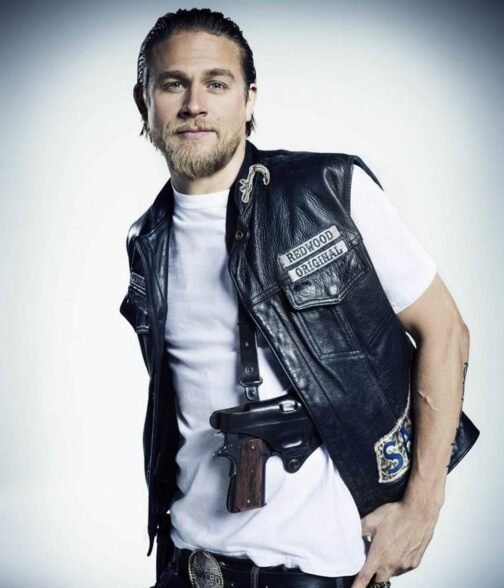 Charlie Hunnam Sons of Anarchy Biker Leather Vest - Image 13