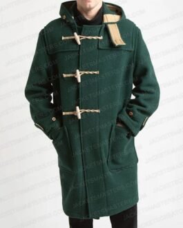 Joe Locke Heartstopper Duffle Green Coat