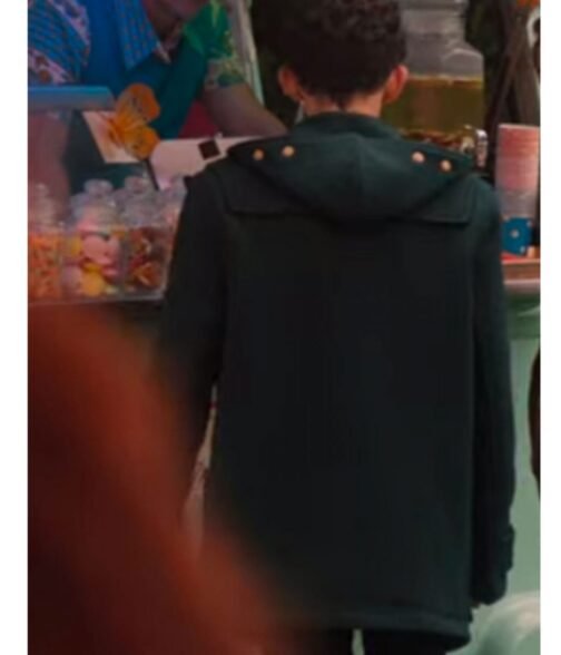 Joe Locke Heartstopper Duffle Green Coat - Image 28
