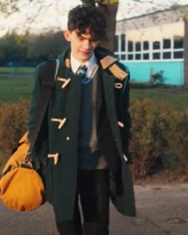 Joe Locke Heartstopper Duffle Green Coat