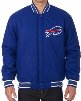Varsity Chicago Bills Royal Blue Wool Jacket