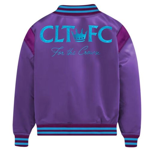Charlotte FC Purple Satin Jacket - Image 2