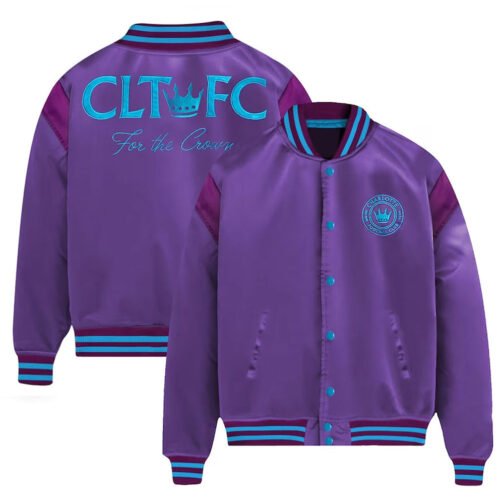 Charlotte FC Purple Satin Jacket - Image 3