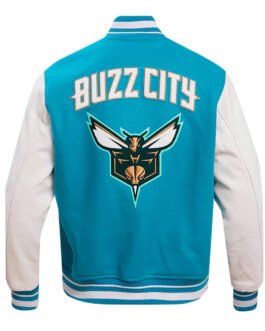 Charlotte Hornets 2023/24 City Edition Teal Varsity Jacket
