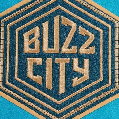 Charlotte Hornets 2023/24 City Edition Teal Varsity Jacket - Image 7