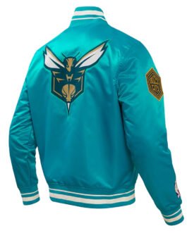 Charlotte Hornets 2023/24 City Edition Teal Satin Jacket