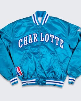 90’s Charlotte Hornets Bomber Jacket