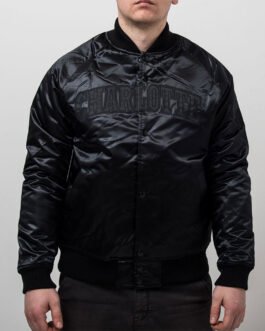 Charlotte Hornets Black Tonal Satin Jacket