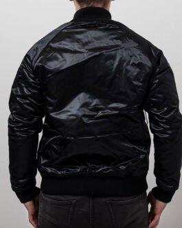 Charlotte Hornets Black Tonal Satin Jacket