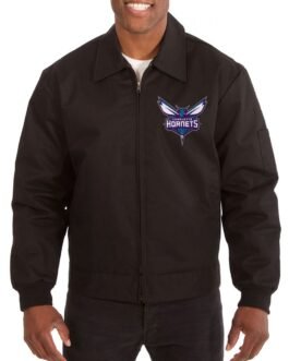 Workwear Charlotte Hornets Black Cotton Jacket