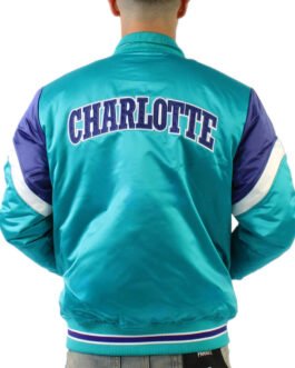 Charlotte Hornets Eastern Aqua Satin Jacket