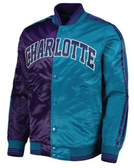 Fast Break Charlotte Hornets Purple/Teal Jacket