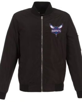 Charlotte Hornets Lightweight Nylon Bomber Jacket