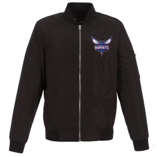 Charlotte Hornets Lightweight Nylon Bomber Jacket
