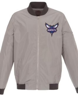 Charlotte Hornets Lightweight Nylon Bomber Jacket