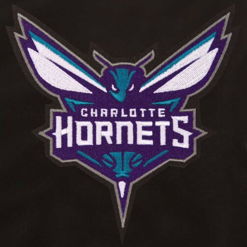 Charlotte Hornets Lightweight Nylon Bomber Jacket - Image 3