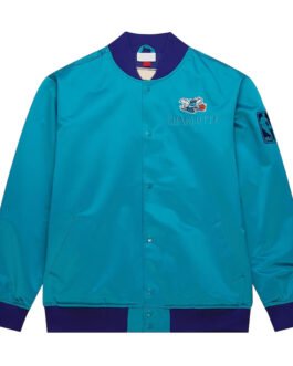 Charlotte Hornets OG 3.0 Lightweight Teal Satin Jacket