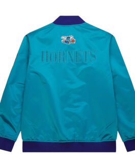 Charlotte Hornets OG 3.0 Lightweight Teal Satin Jacket