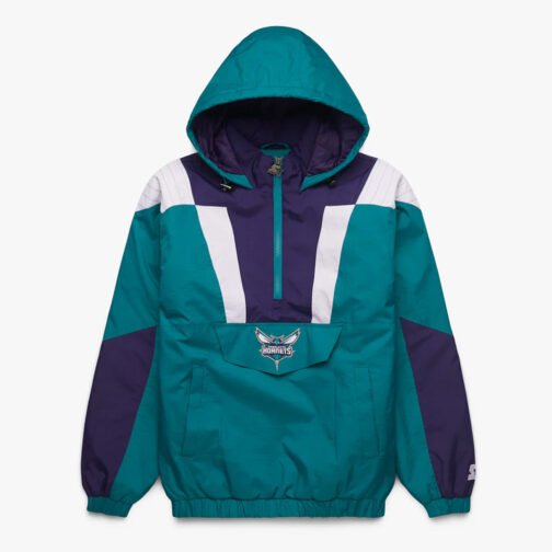 Charlotte Hornets Pullover Half-Zip Jacket