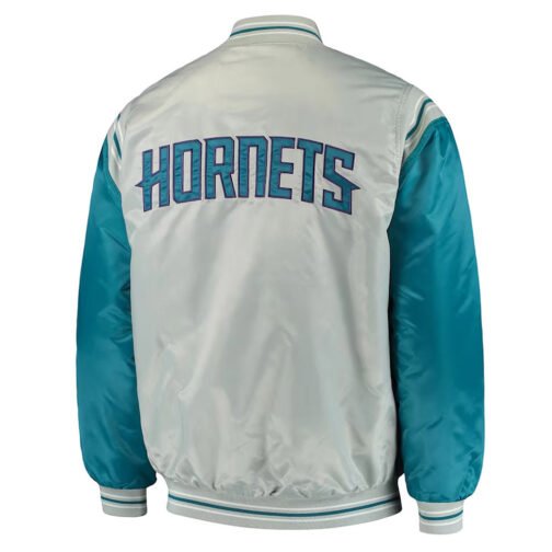 The Enforcer Charlotte Hornets Varsity Satin Jacket - Image 4