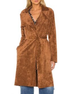 The Young and The Restless Melissa Claire Egan Suede Leather Coat