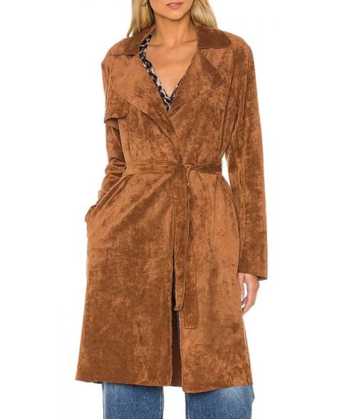 The Young and The Restless Melissa Claire Egan Suede Leather Coat
