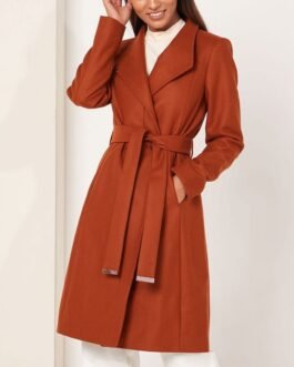Melissa Claire Egan The Young and The Restless Brown Wrap Coat