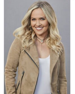 Emilie Ullerup Chesapeake Shores Brown Suede Jacket
