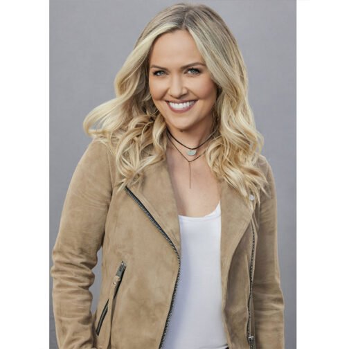 Emilie Ullerup Chesapeake Shores Brown Suede Jacket - Image 2