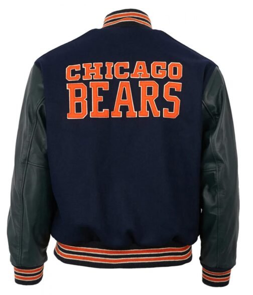 Varsity 1958 Chicago Bears Navy Blue Jacket - Image 2
