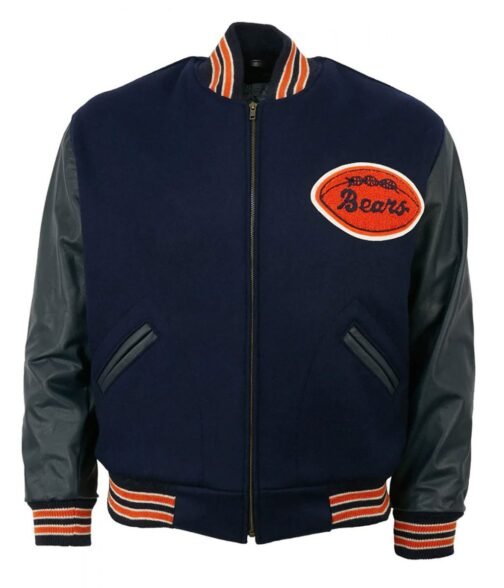 Varsity 1958 Chicago Bears Navy Blue Jacket